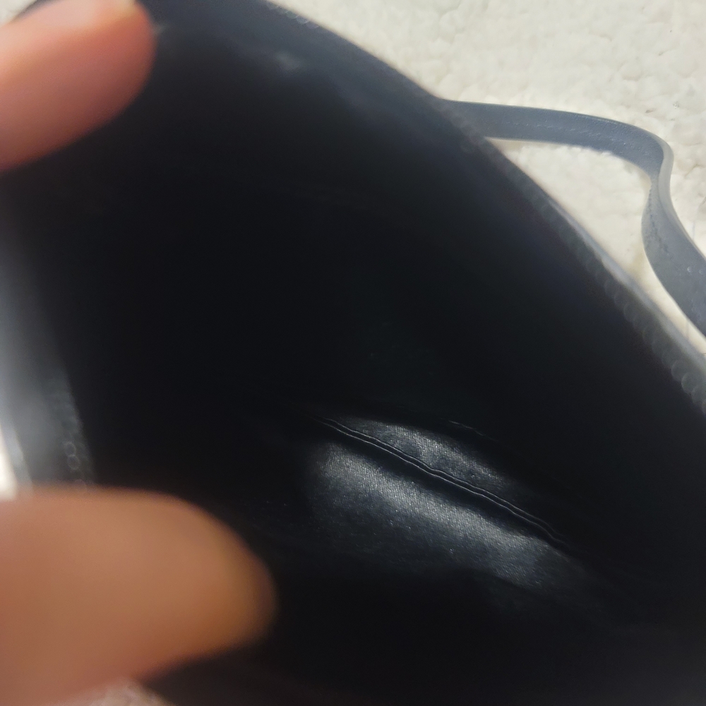 Coach Black Perforated Leather Wristlet - Picture 5 of 7